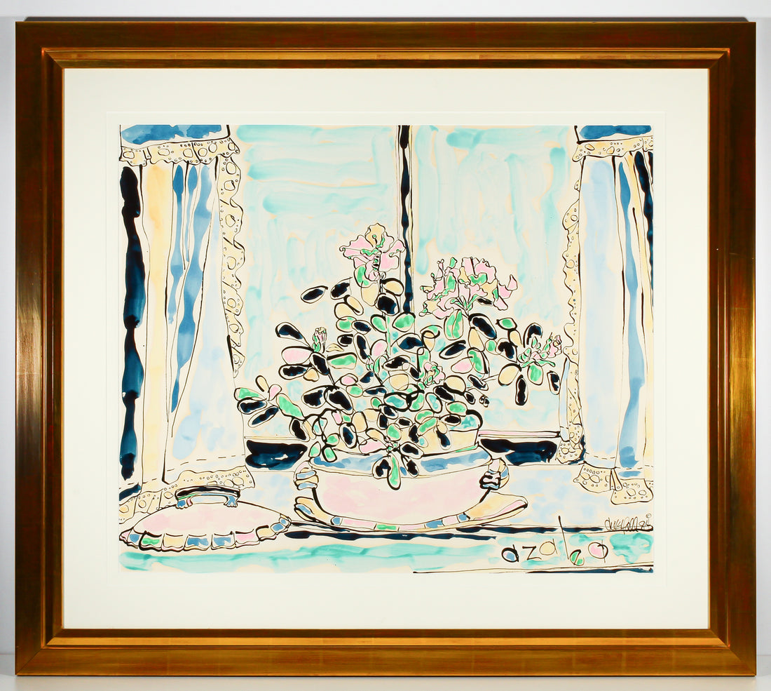 Lyn Westfall - "Azalea" - Mixed Media on Paper