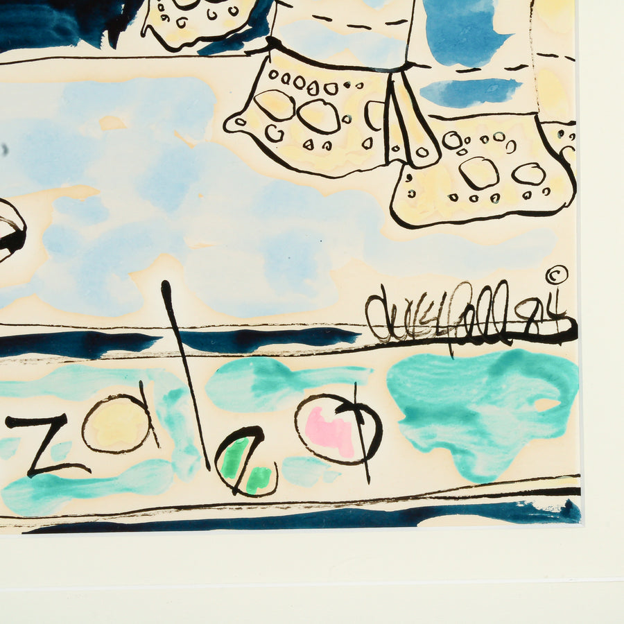 Lyn Westfall - "Azalea" - Mixed Media on Paper