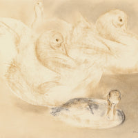 Louis Muhlstock - Duck Study - Pastel on Paper
