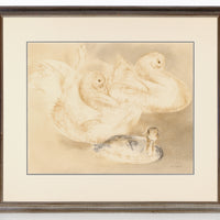 Louis Muhlstock - Duck Study - Pastel on Paper