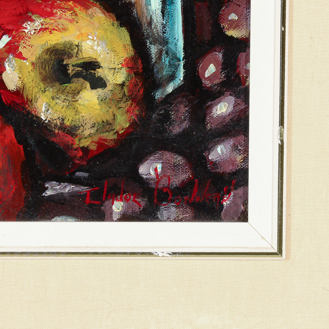 Claude Bonneau - "Pot & Fruits" - Acrylic on Canvas