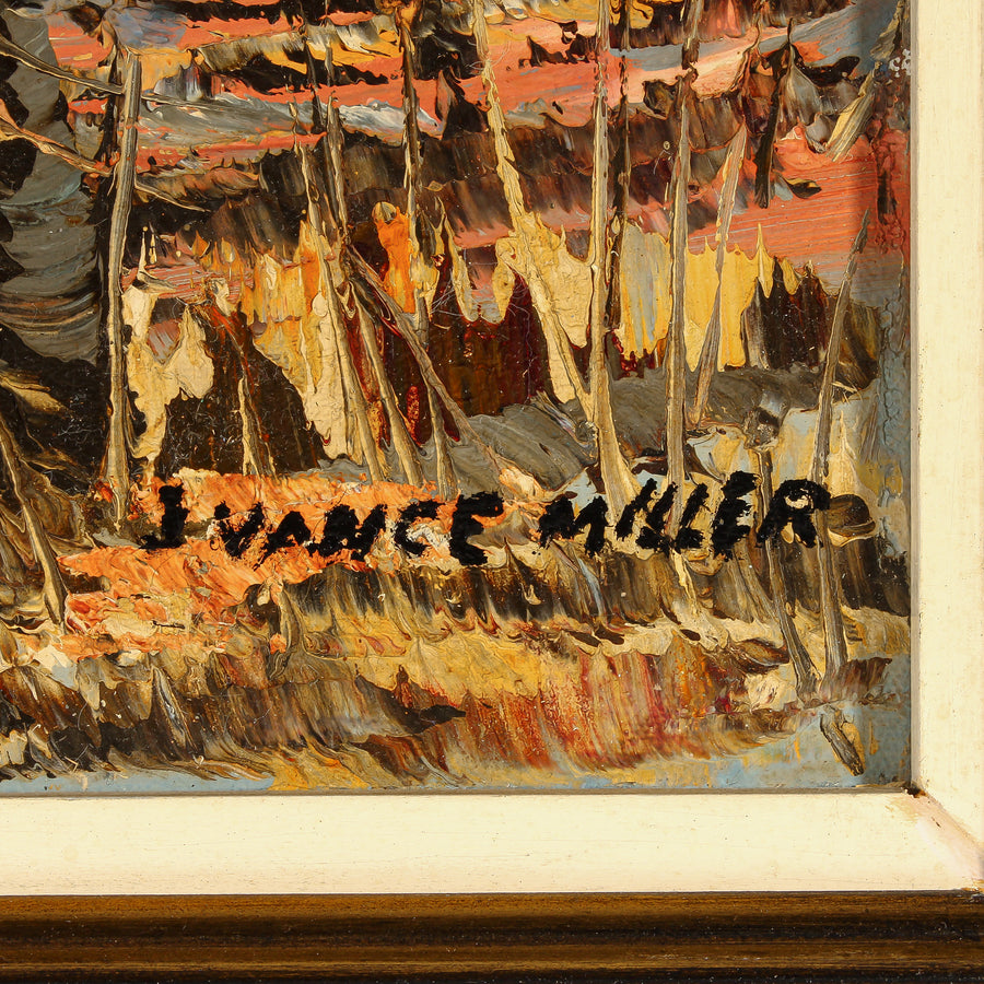 James Vance Miller - Landscape with Farm House - Oil on Canvas