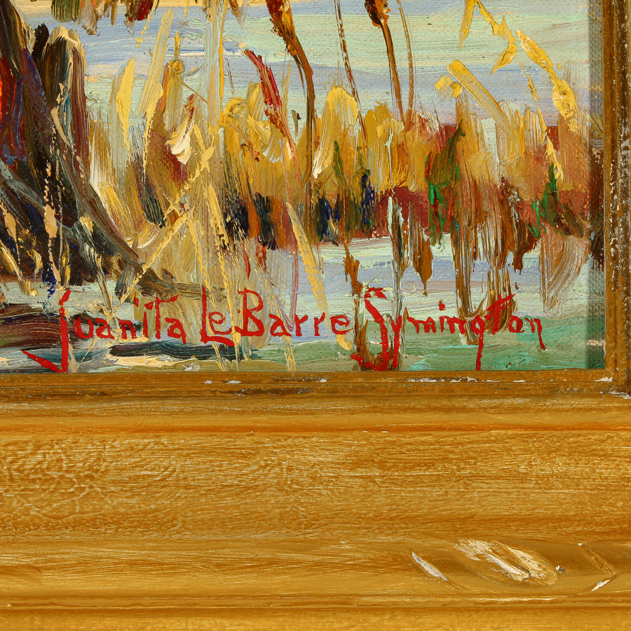 Juanita LaBarre Symington - "A Marshland Maple" - Oil on Canvas Board
