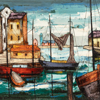 Hugo Casar (American 1911-1975) Untitled - Harbour Scene