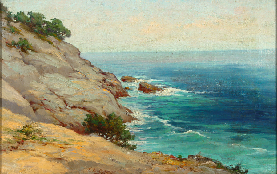 Courtland L. Butler - Rocky Shoreline - Oil on Canvas