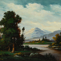 Thomas P. Patten - "Mountain Lake" - Oil on Canvas Board