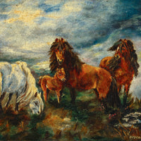 D. McCormick - Untitled Horses - Oil on Canvas