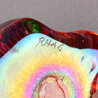 ROBERT HELD RHAG Art Glass Maple Leaf Paperweight