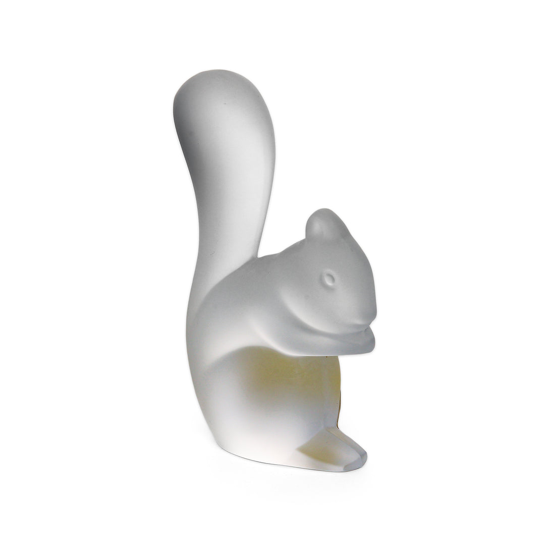 BACCARAT Frosted Crystal Squirrel Figurine
