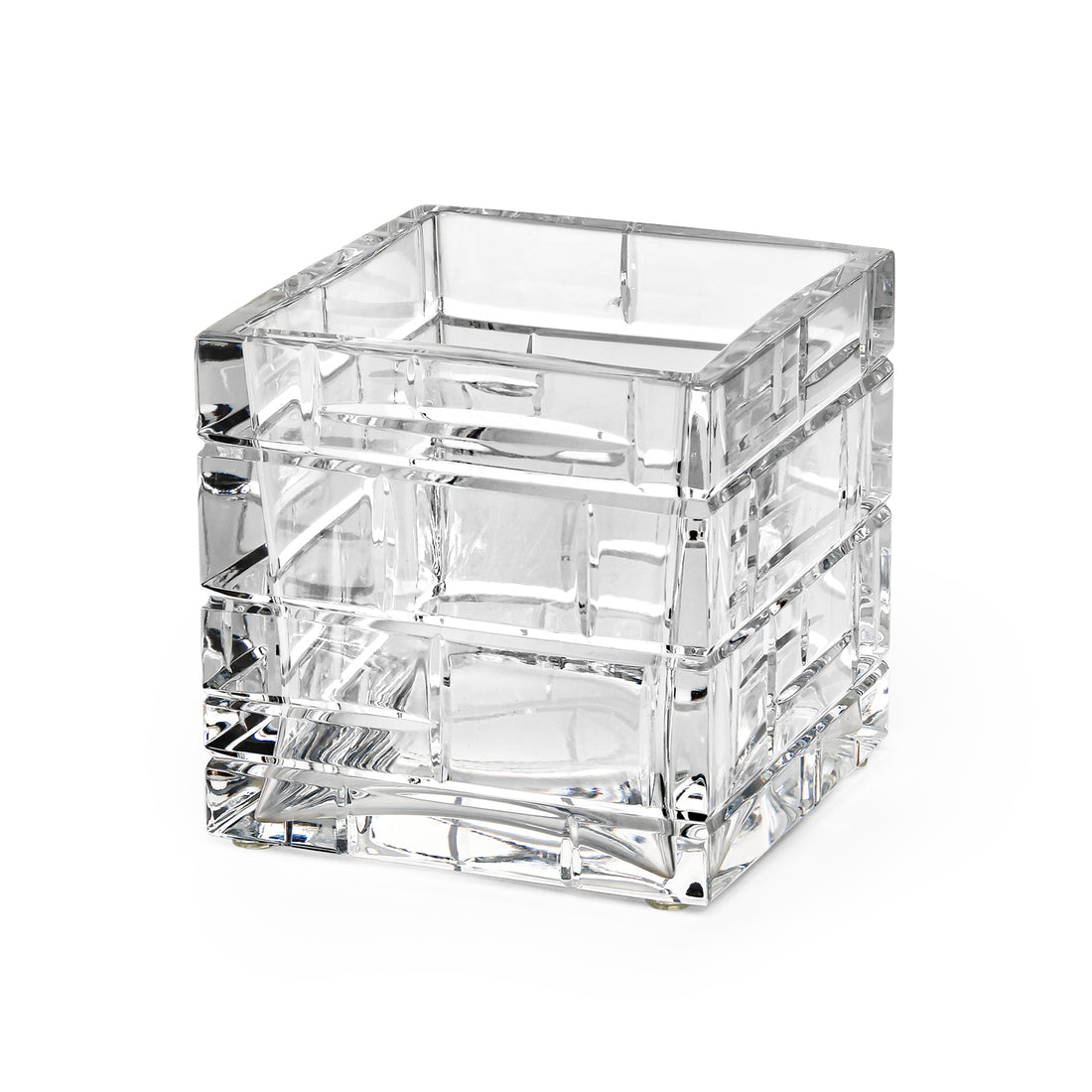 BACCARAT Square Brick Pattern Cube Vase