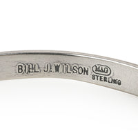 BILL J. WILSON Sterling Silver Salmon Cuff Bracelet