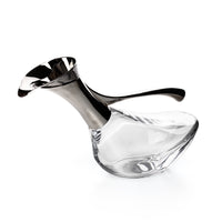 BIRKS Silverplate & Glass Duck Decanter