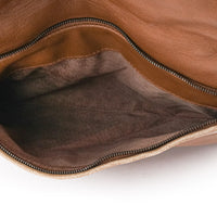 BOTTEGA VENETA 2-Tone Beige Intrecciato Fringe Shoulder Bag