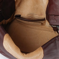BOTTEGA VENETA Brown Intrecciato Double Flap Shoulder Bag