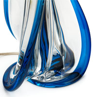 Blue Blown Glass Table Lamp