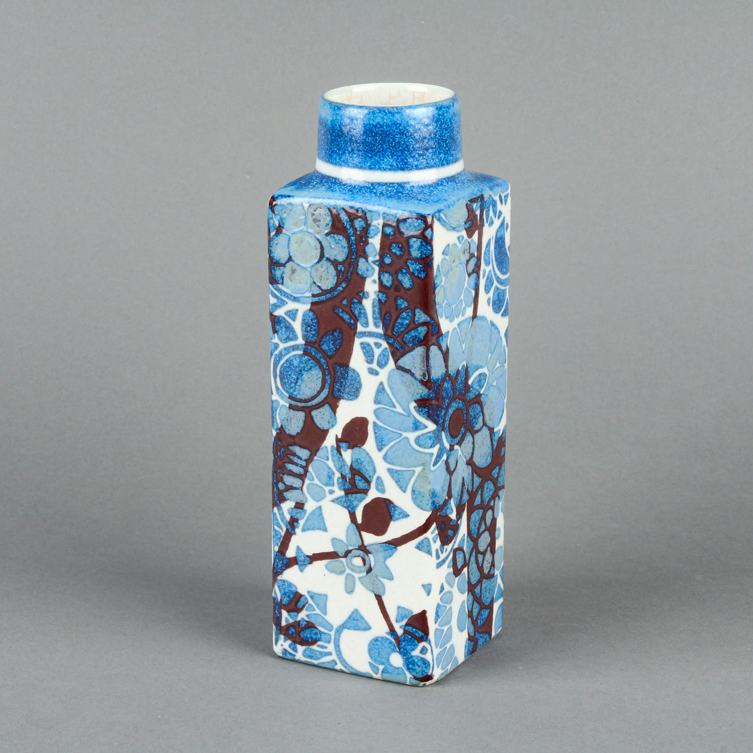 ROYAL COPENHAGEN Johanne Gerber Baca Blue Fajance Vase 780-3455