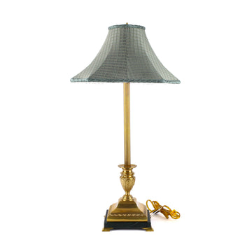 FREDERICK COOPER Brass Marble Column Table Lamp