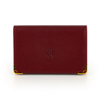 CARTIER Card Wallet - Burgundy Leather