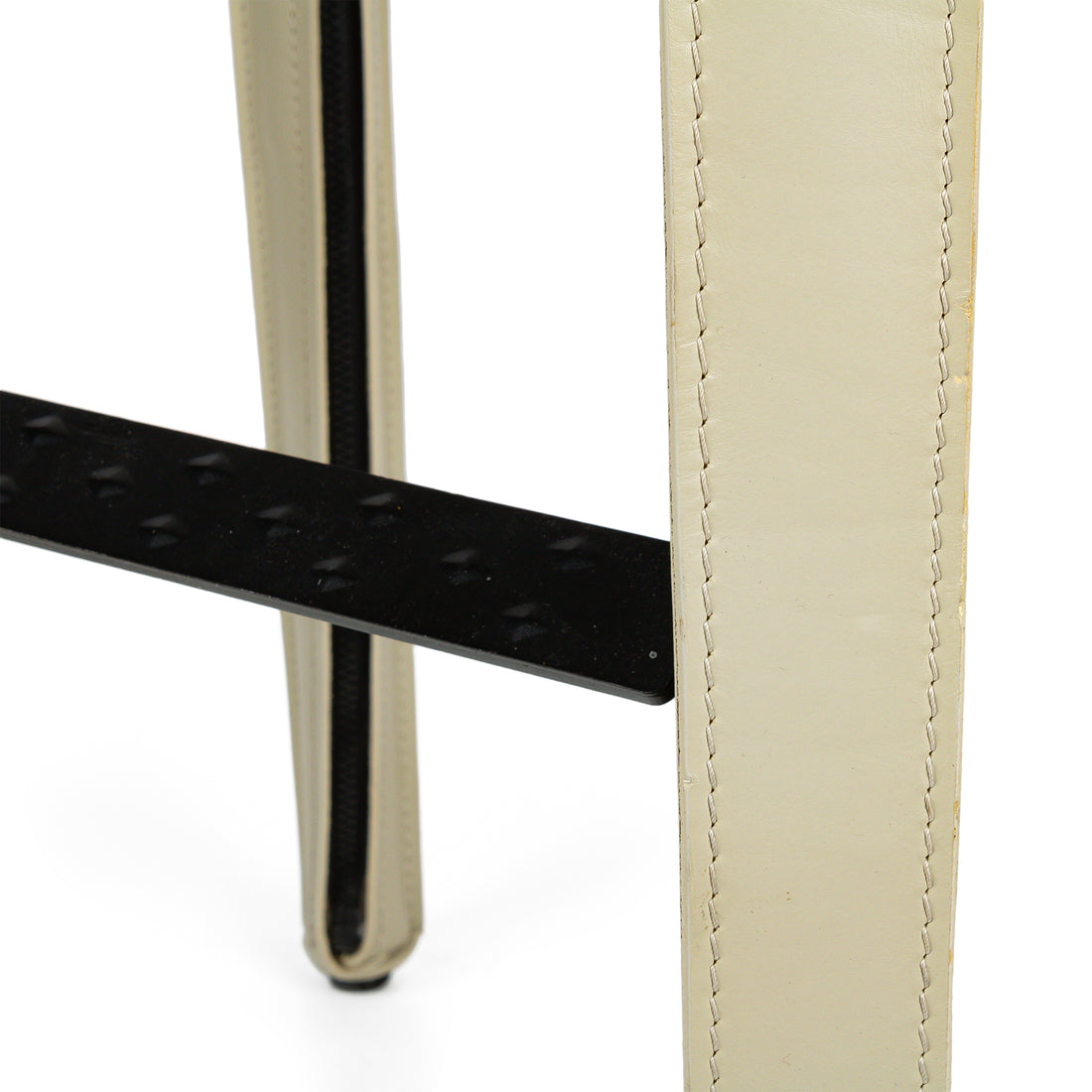 CASSINA Cab 410 Ivory Leather Stools - Set of 4