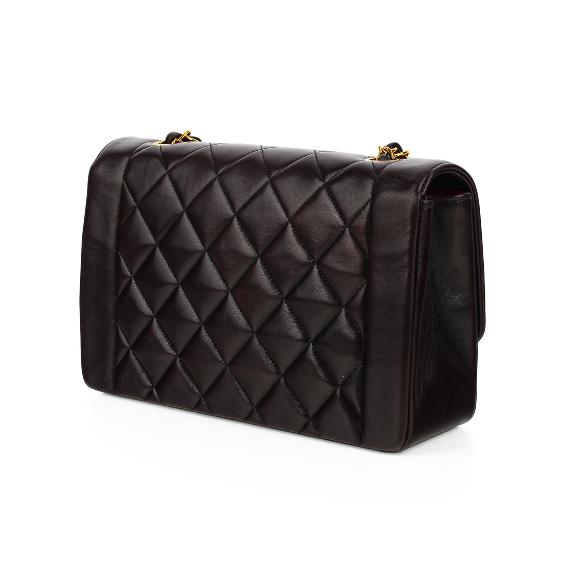 CHANEL Diana Flap Bag - Black Lambskin