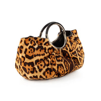 CHRISTIAN DIOR Babe Handbag - Leopard Print Pony Hair