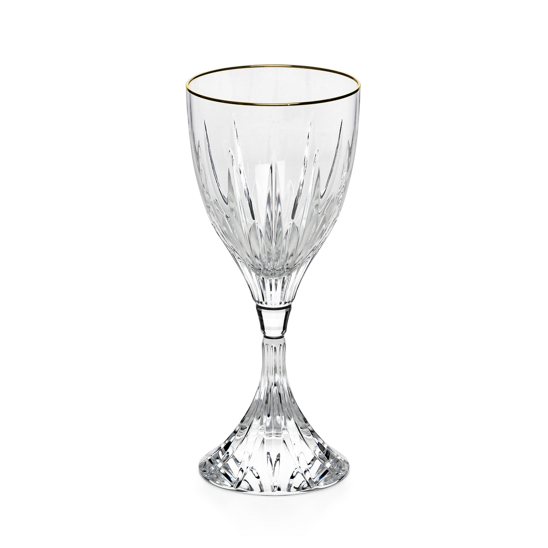CHRISTOFLE Cathedrale Or Crystal Wine Glasses - Set of 11