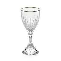 CHRISTOFLE Cathedrale Or Crystal Wine Glasses - Set of 11