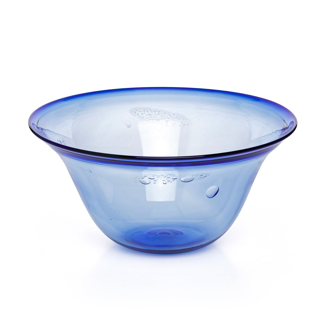 CLARK GUETTEL Blue Art Glass Bowl