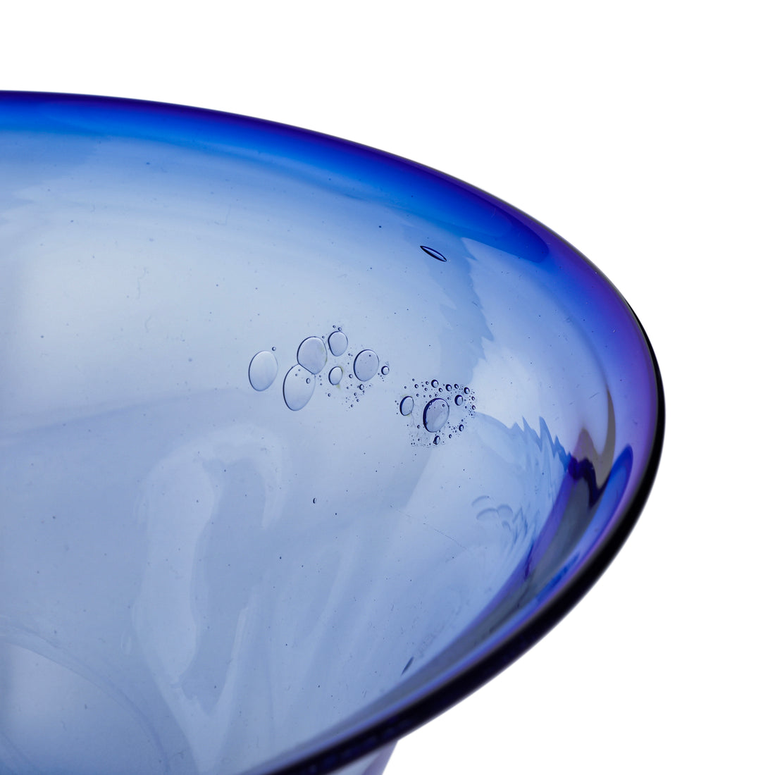 CLARK GUETTEL Blue Art Glass Bowl