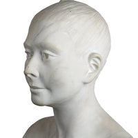 Carved Marble Bust - Woman In Dress