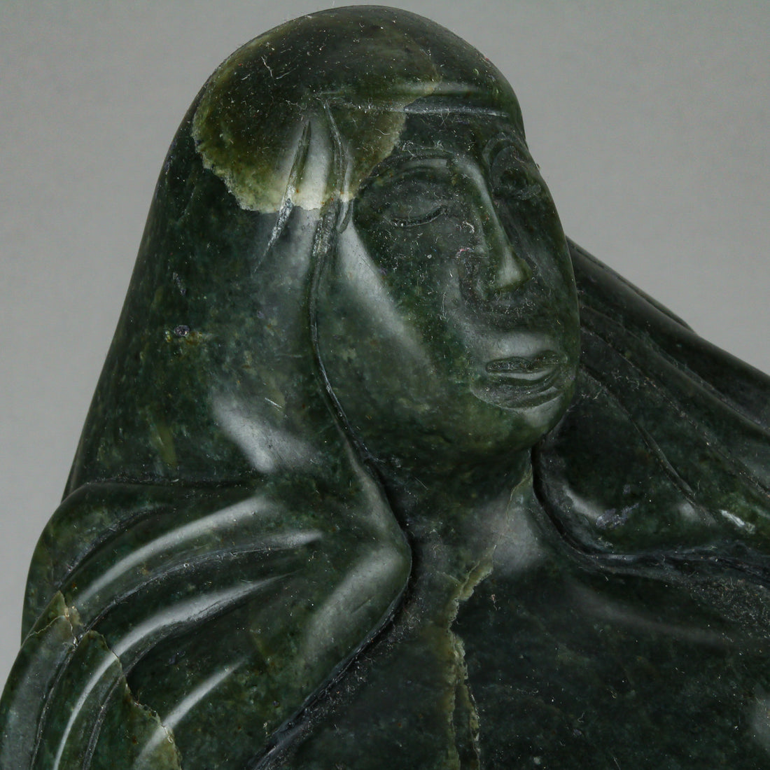 Unknown Artist - Woman & Spirit - Soapstone Carving