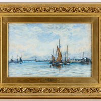 Charles Brydon - Boats in Harbour - Watercolour on Paper
