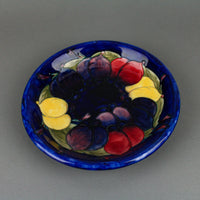 MOORCROFT Cobalt Plum Dish/Plate