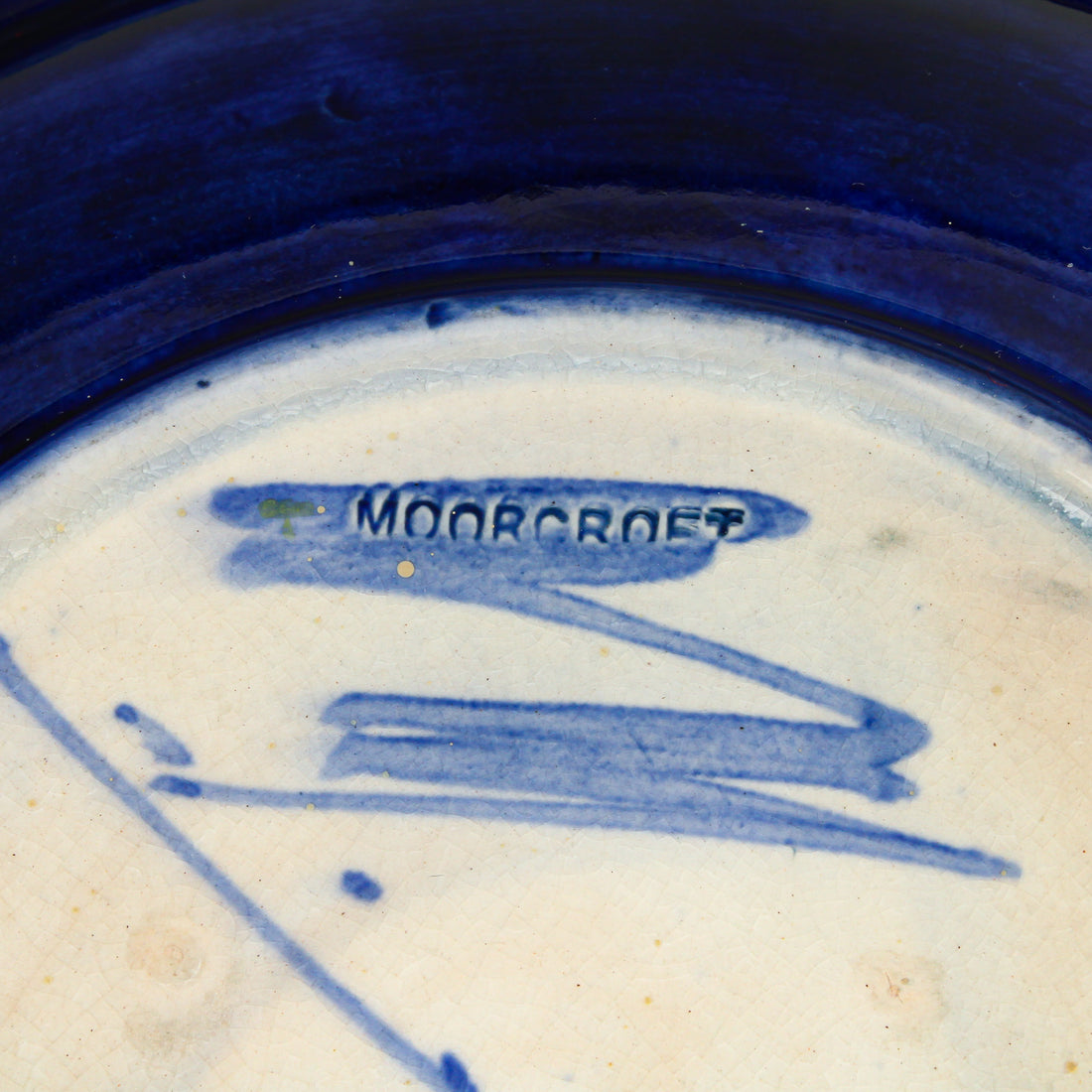 MOORCROFT Cobalt Plum Dish/Plate