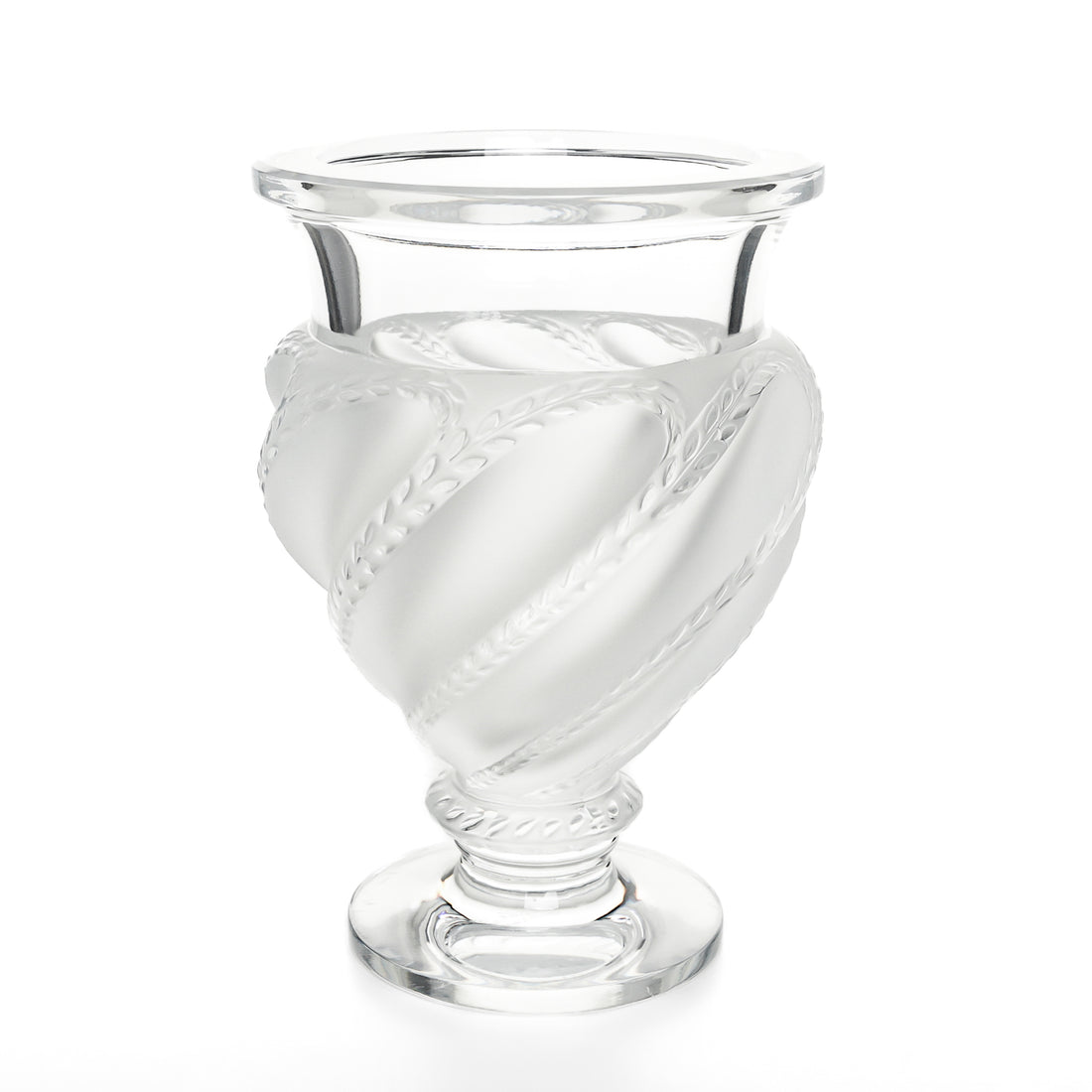LALIQUE Ermenonville Footed Vase