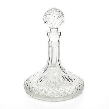 WATERFORD Lismore Ships Decanter & Ball Stopper