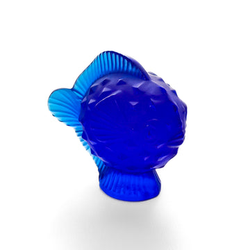 LALIQUE Puffer Fish Cobalt 3024300