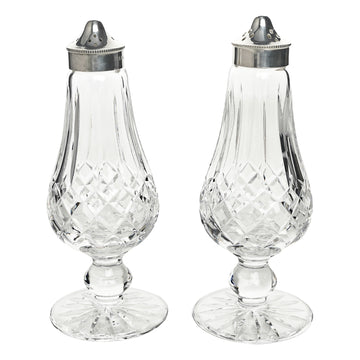 WATERFORD Lismore Footed Salt & Pepper Shakers w/SP Tops
