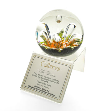 CAITHNESS Paperweight - Sea Dance Amber