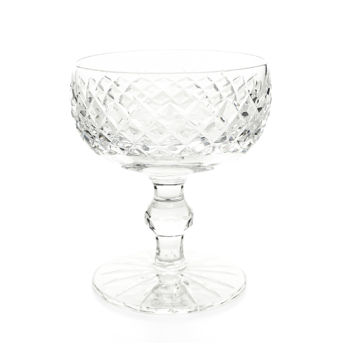 WATERFORD CRYSTAL Boyne Coupe Champagne/Dessert Glasses Set Of 8