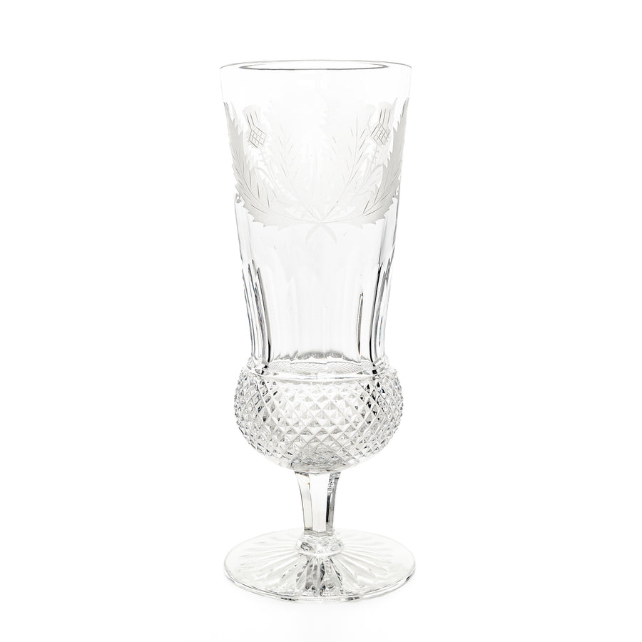 EDINBURGH CRYSTAL Thistle Champagne Flutes Set Of 4