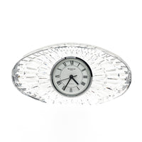 WATERFORD Crystal Oval Desk Clock
