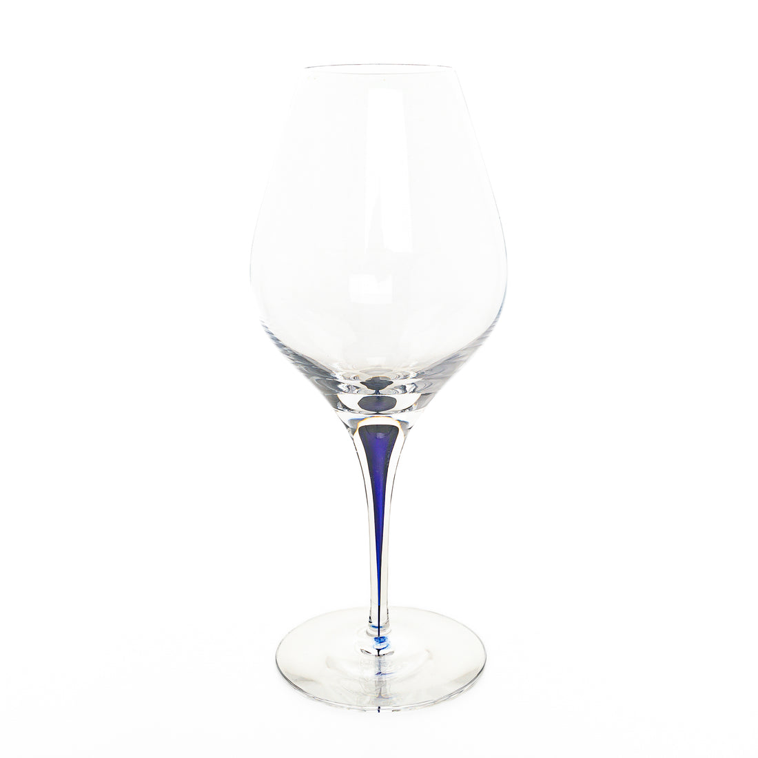 ORREFORS Intermezzo Blue Aroma Wine Glasses Set Of 4