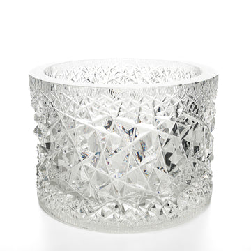 PRAVEC Modernist Cut Crystal Wine Cooler/Ice Bucket