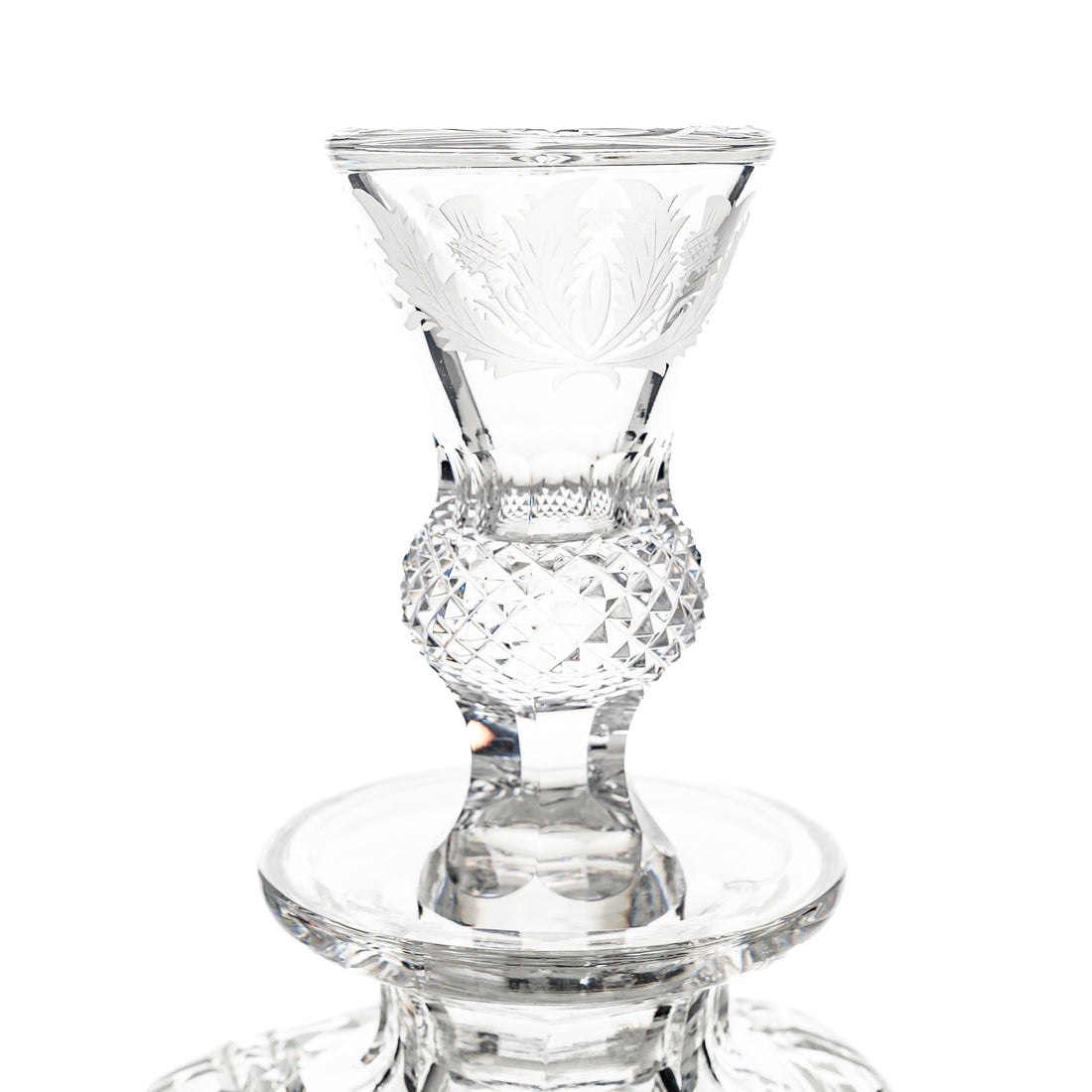EDINBURGH CRYSTAL Thistle Square Spirit Decanter And Stopper