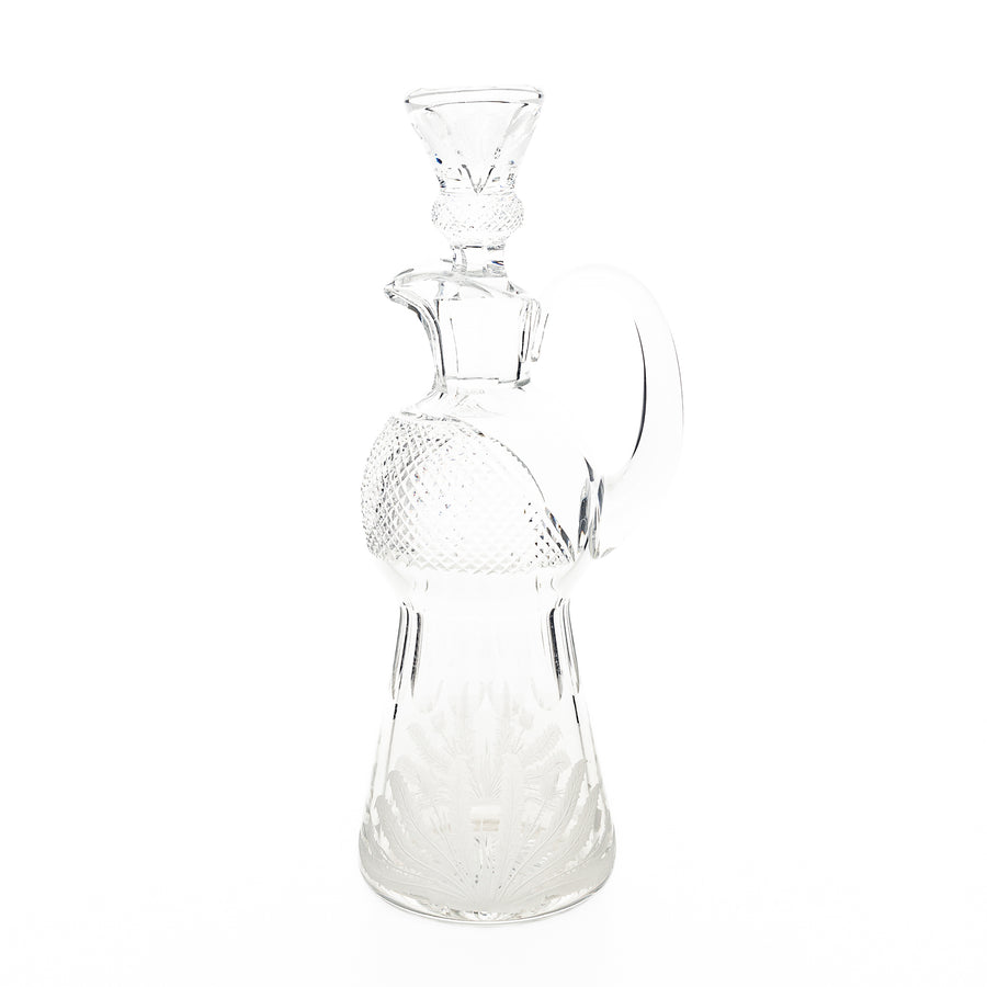EDINBURGH CRYSTAL Thistle Claret Jug & Stopper