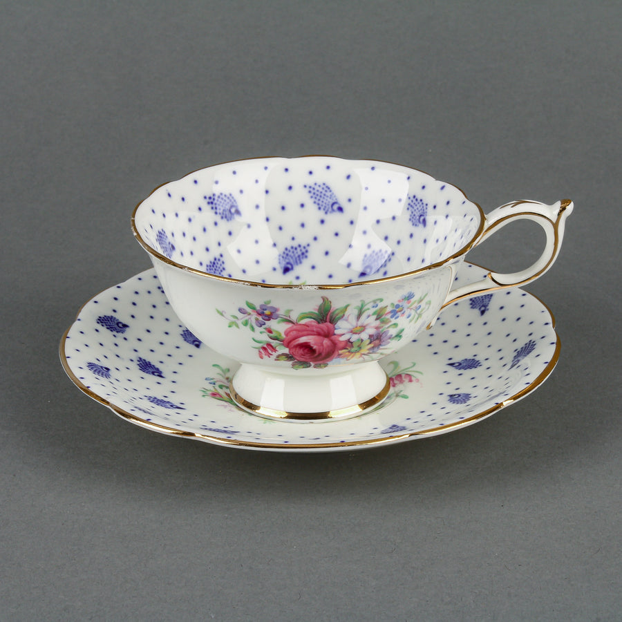 PARAGON G5421 Blue Peacock Cup & Saucer