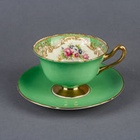 SHELLEY Hand-Painted Floral Cup & Saucer