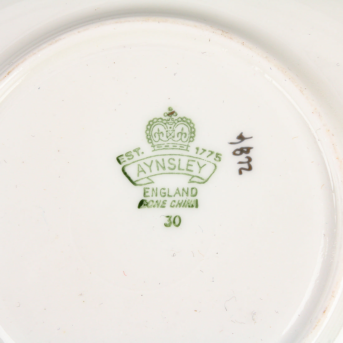 AYNSLEY Hand-Painted Fruit Cup & Saucer