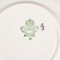 AYNSLEY Hand-Painted Fruit Cup & Saucer